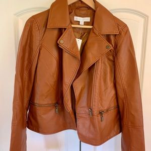 Faux leather jacket